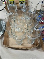 Lot of 10 Coke glasses