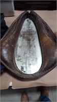 Horse collar hanging mirror