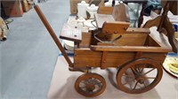 Wood decor wagon