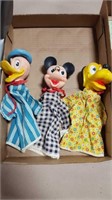 Vintage Disney  hand puppets
