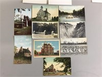 Nine various Essex and Kent County postcards.