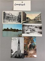 Lot of six Lampton County postcards.