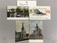 Lot of four Perth County postcards. Including