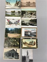 Lot of 12 Huron County postcards.