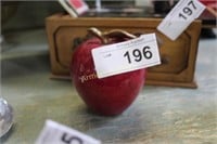 MARBLE APPLE PAPERWEIGHT