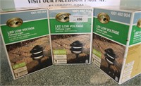 (3) LED Low Voltage Pathway Lights