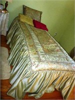 Twin Size Bedding Set & Curtains
