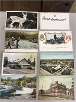 Six Peterborough County postcards including