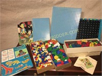 Vintage BlueBox legos Disney peg board toys