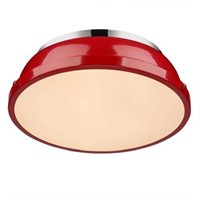 GOLDEN LIGHTING DUNCAN RED CEILING LIGHT 3602-14