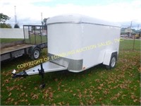 10' X 5' SINGLE AXLE ENCLOSED TRAILER W/ MAG WHEEL