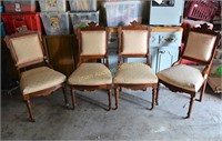 Set of 4 Victorian Aesthetic parlor chairs