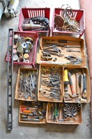 Contents of tool chest: electric & manual tools