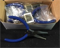 12 new 4-1/2" flat nose pliers