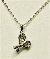 78J- sterling silver pendant/necklace $100