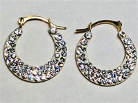 99J- 14k cubic zirconia earrings $250