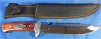 New hunting knife w/ sheath 7" blade