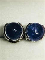 87J- sterling silver gemstone earrings $100