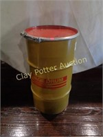 Metal Barrel with Clamp & Lid