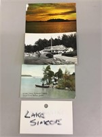 A lot of 3 Lake Simcoe postcards.