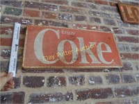 Vintage Metal Coca-Cola COKE Sign