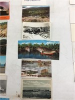 Lot of six Nipissing District postcards.