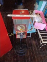 Coin-Op Candy Gum Machine on Stand