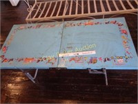 Vintage Folding Metal Child's Table