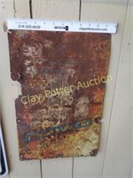 Very Old Metal CHESTERFIELD CIGS Sign