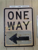 Metal ONE WAY Traffic Sign