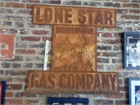Great Old Metal LONE STAR GAS CO Sign