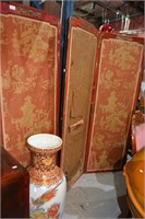 Antique French chinoiserie vanity screen,