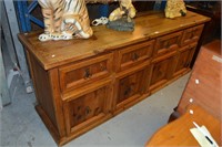 Large recycled timber sideboard,