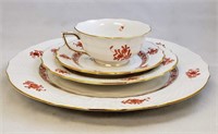 HEREND FINE PORCELAIN HAND PAINTED DINNER SERVICE