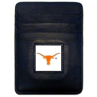 NCAA Texas Longhorns Leather Money Clip/Cardholder
