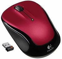 Logitech M325 Wireless Mouse, Red (910-002651)