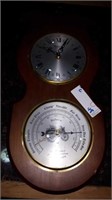 Bulova clock with barometer