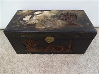 ANTIQUE HAND-CARVED ASIAN CHEST
