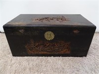 ANTIQUE HAND-CARVED ASIAN CHEST