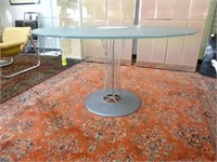 WIRE-FORM PEDESTAL BASE DINING TABLE, MANNER OF NO
