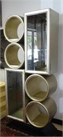 "CUBE & SPHERE" SHELVING DISPLAY CABINET