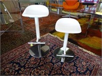 PAIR OF CONTEMPORARY ADJUSTIBLE BARSTOOLS