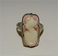 10 GOLD CAMEO RING