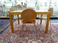 BURKE DINETTE, TABLE AND 4 CHAIRS