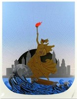 ERTE "STATUE OF LIBERTY AT DAY" SERIGRAPH ON PAPER