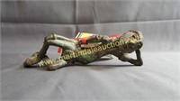 Antique Bronze African Figurine -  Laying Down