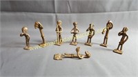 Antique Bronze African Figurines - Music Man