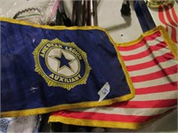 America Legion Auxilliary Flag & Flag - Small