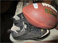 Wilson Football & Nike Sz. 8 Mens Cleats
