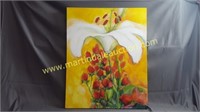 30" x 24' Painting On Canvas - Floral